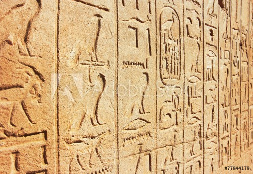 Picture of Old Egypt Hieroglyphs